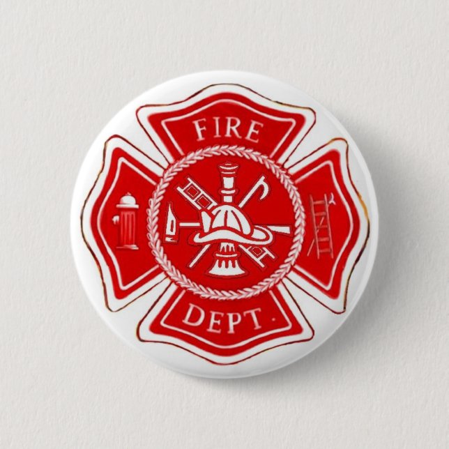 MALTESE CROSS PINBACK BUTTON (Front)