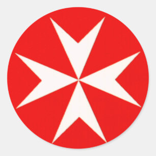 MALTESE CROSS SKATEBOARD STICKERS