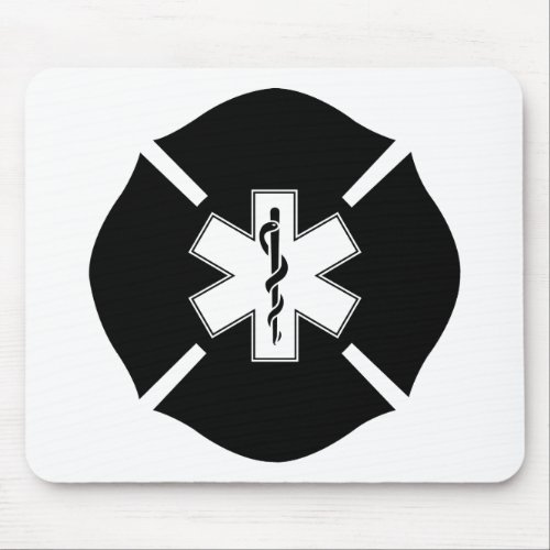 Maltese Cross  Star of Life Mouse Pad