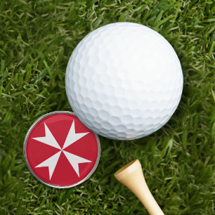 Maltese Cross Symbol Golf Ball Marker