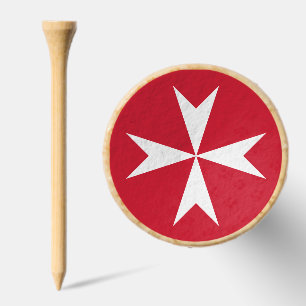 Maltese Cross Symbol Golf Tees