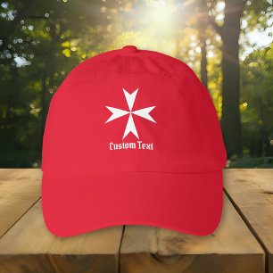 Maltese Cross Symbol Hat