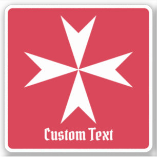 Maltese Cross Symbol Sticker