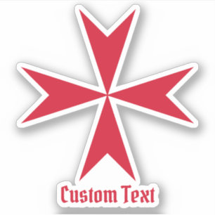 Maltese Cross Symbol Sticker
