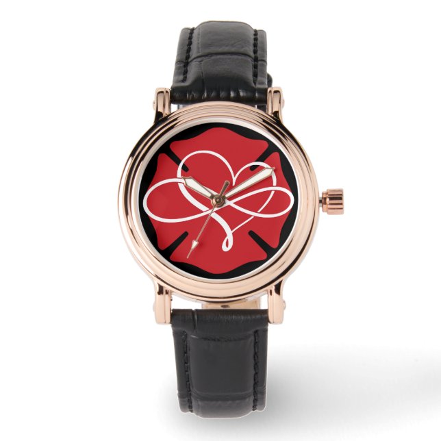 MALTESE CROSS with HEART and INFINITY Watch (Front)