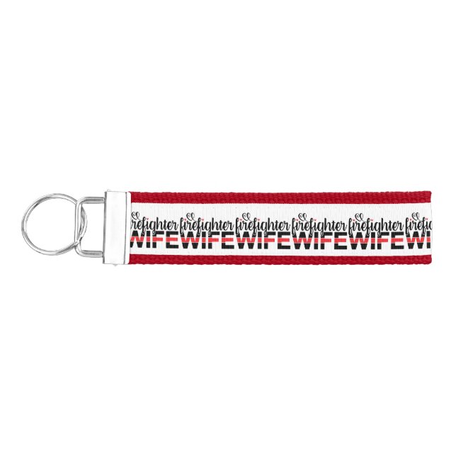 MALTESE CROSS with HEART and REDLINE [MH16] Wrist Keychain (Keys on Left)
