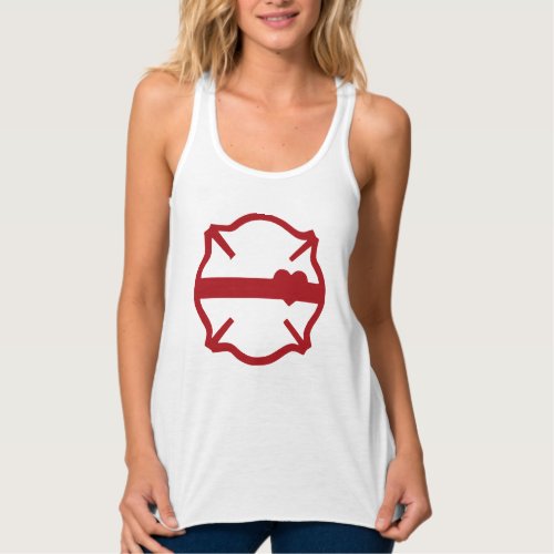 MALTESE CROSS with RED LINE MH12 Tank Top