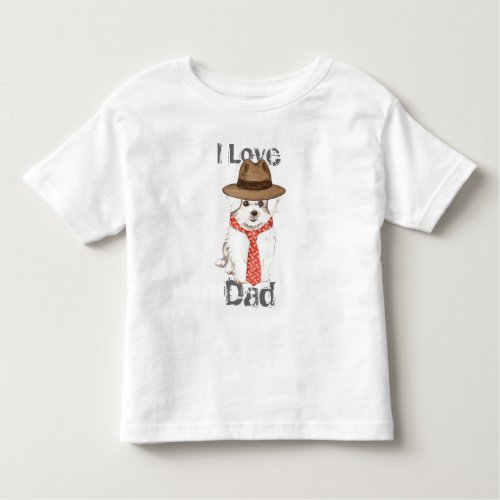 Maltese Dad Baby Toddler T_shirt