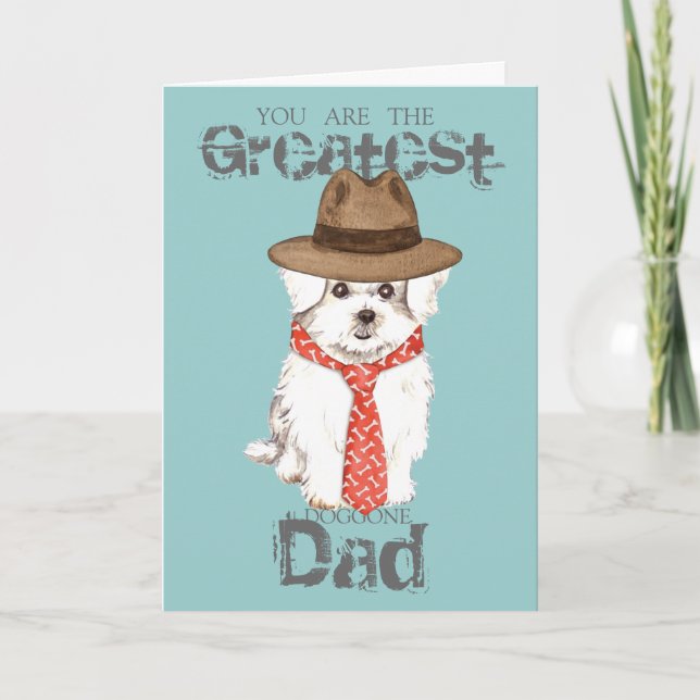 Maltese Dad Card (Front)
