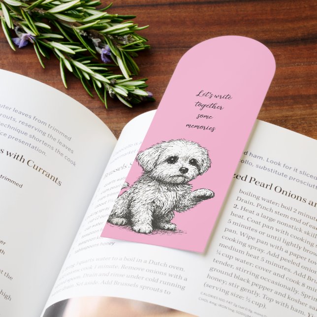 Maltese dog  bookmarks (Book)