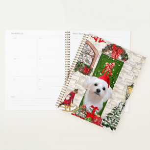 Maltese Dog Christmas Planner