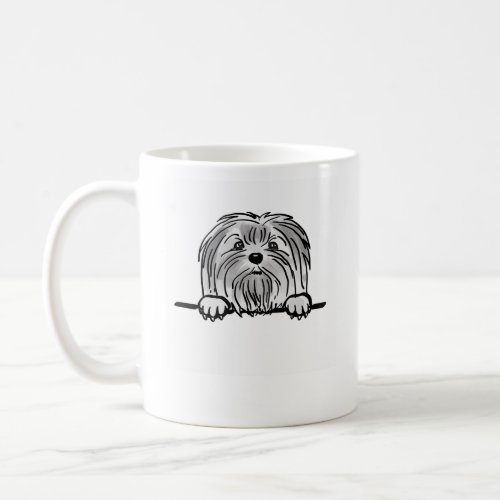 Maltese dog_  coffee mug