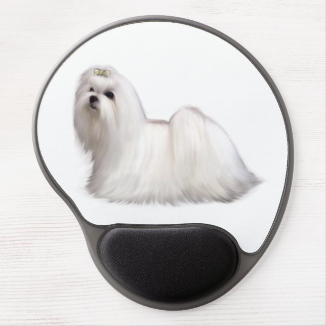 Maltese Dog Gel Mouse Pad (Front)