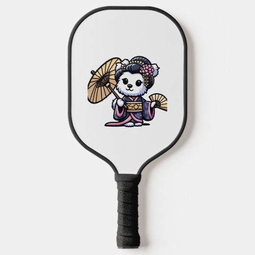 Maltese Dog Kimono   Pickleball Paddle