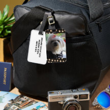 Maltese Dog Luggage Tag