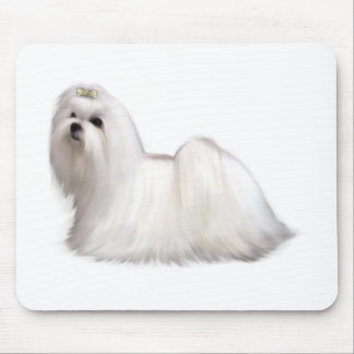 Maltese Dog Mouse Pad