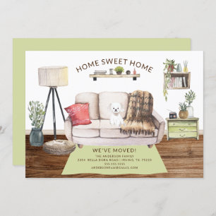 Maltese Dog Moving Announcement