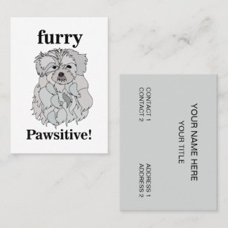 Maltese Dog Pet Sitting Business Card