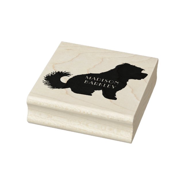 Maltese Dog Puppy Short Hair Teddy Bear Rubber Stamp (Stamp)