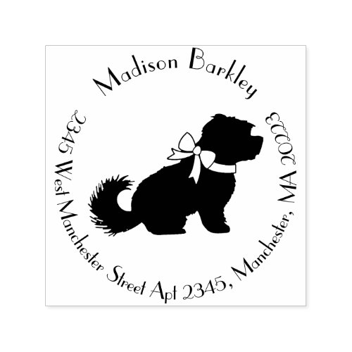 Maltese Dog Puppy Short Hair Teddy Bear Self_inking Stamp