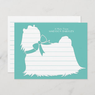 Maltese Dog Puppy Thank You Card