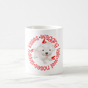 Maltese dog, sloppy kisses coffee mug