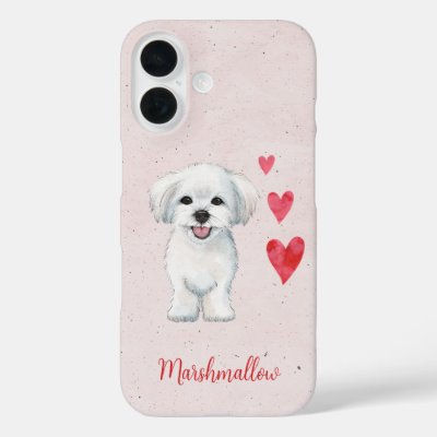 Maltese Dog Toy Breed iPhone 16 Case