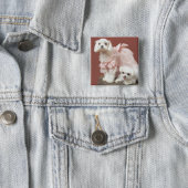 Maltese Dogs Pinback Button (In Situ)