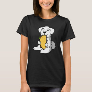 Maltese Eating A Taco Dog T-Shirt