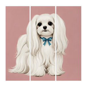Maltese Elegant Triptych