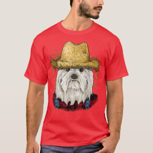 Maltese Farmer Maltese Dog Lover T-Shirt