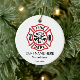 Volunteer Firefighter Gift Firefighter Ornaments Volunteer Firefighter Christmas Tree Ornaments Firefighter Christmas Ornaments