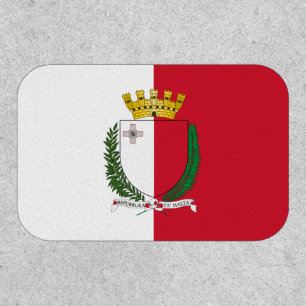 Maltese Flag & Coat of Arms, Flag of Malta Patch