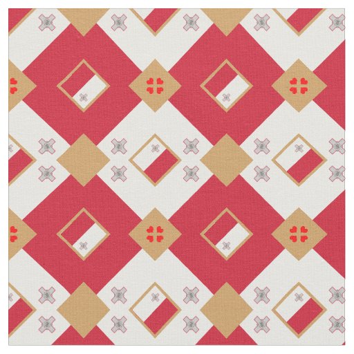 Maltese Flag & Malta Trendy Fabric /fashion