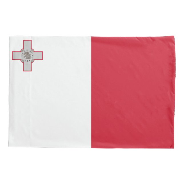 Maltese Flag Pillow Case (Back)