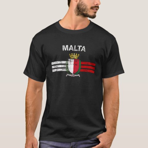 Maltese Flag Shirt _ Maltese Emblem amp Malta Flag