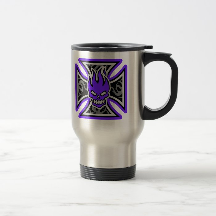 Maltese Flaming Skull Commuter Mug