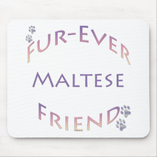 Maltese Furever Mouse Pad