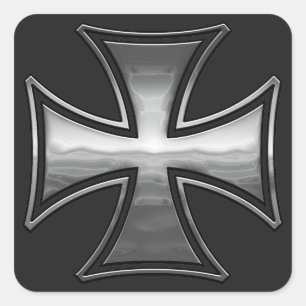 Maltese Gridiron Square Sticker