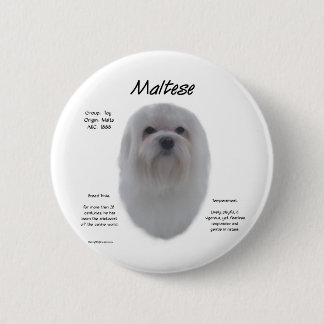 Maltese History Design Pinback Button
