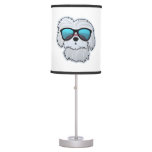 Maltese in Cool Sunglasses Classic T-Shirt Table Lamp