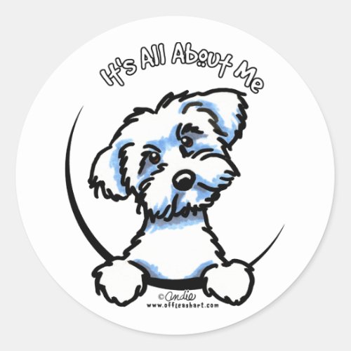 Maltese Its All About Me Classic Round Sticker