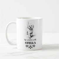 Maltese Life is better with Custom Dog Name