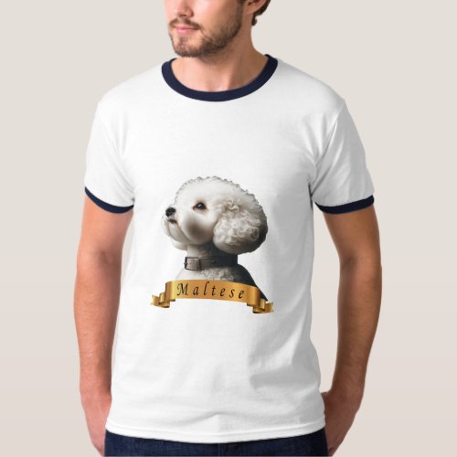 Maltese love friendly cute sweet dog T_Shirt