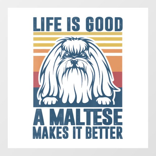 Maltese Lover Gifts Wall Decal