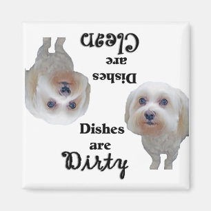 Maltese Lovers Dishwasher Magnet