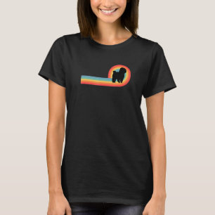 Maltese Maltipoo 70s Retro Rainbow Dog Pet Owner T-Shirt