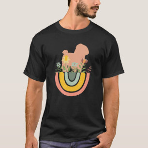 Maltese Maltipoo Dog Mom Dad Pet Cute Rainbow Boh T-Shirt