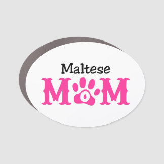 Maltese Mom Car Magnet