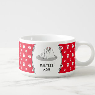 Maltese Mom - Cute Dog Breed Bowl